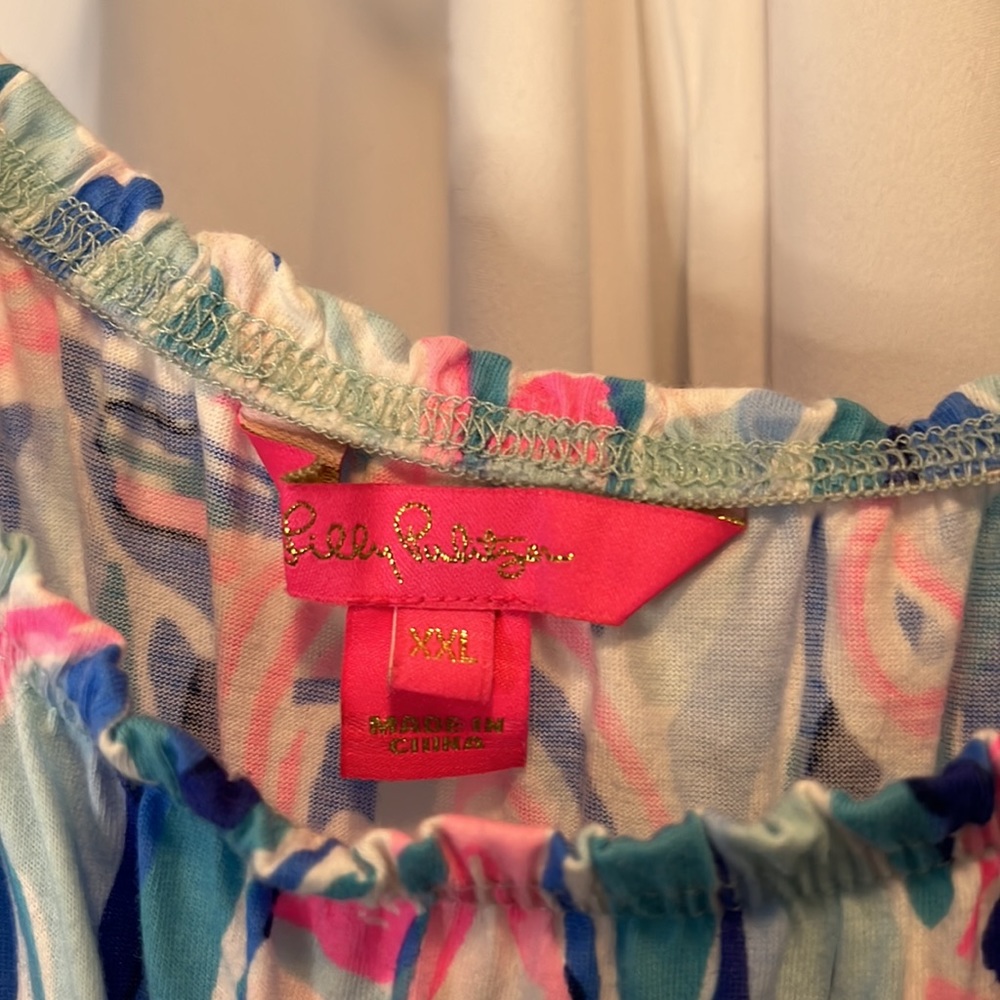 Lilly Pulitzer Blue & Pink Anchor Loro Dress - Picture 2 of 5